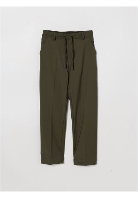 Pantaloni con coulisse PAOLO PECORA KIDS | PP4220OLIVA